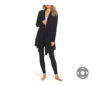 Barefoot Dreams Bamboo Calypso Black Cardigan S/M